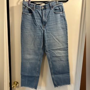 Abercrombie high rise straight jeans